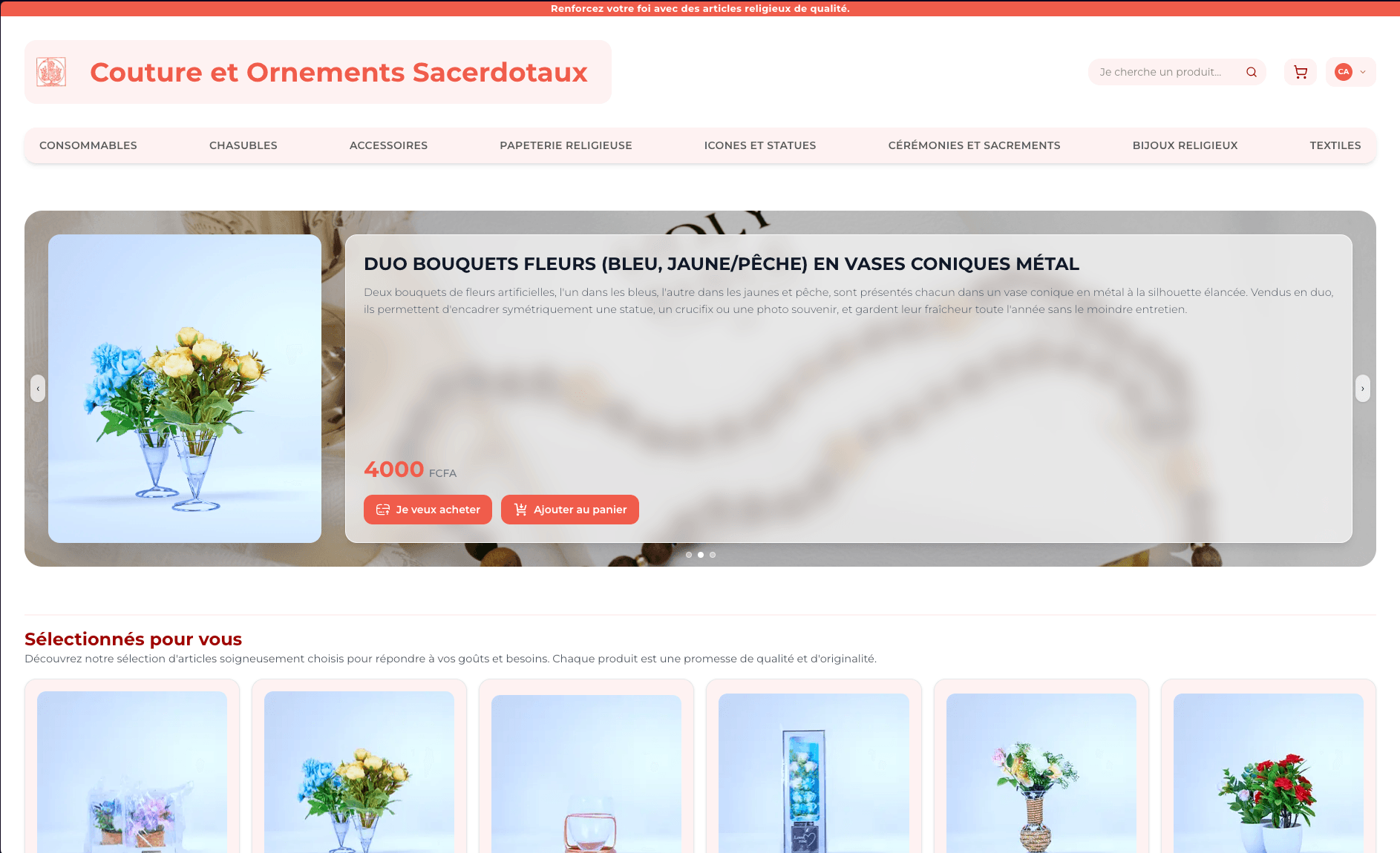 Boutique Et Ornements Sacerdotaux